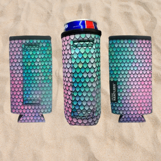 Purple Mermaid No-Pocket 12oz Slim Can Handler™