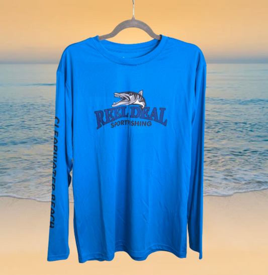 Reel Deal Crew Neck Dryfit Royal Blue