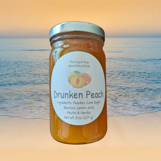 Drunken Peach Jam - 8oz Jar