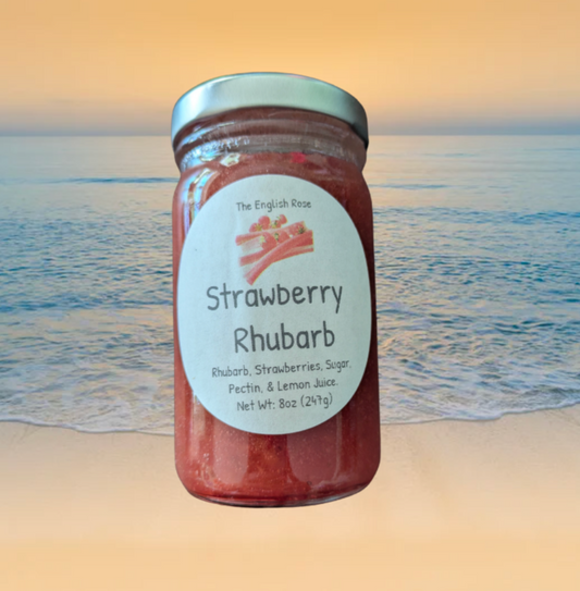 Strawberry Rhubarb Jam - 8oz Jar