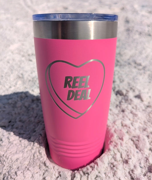 Reel Deal 20oz Tumbler - Candy Heart