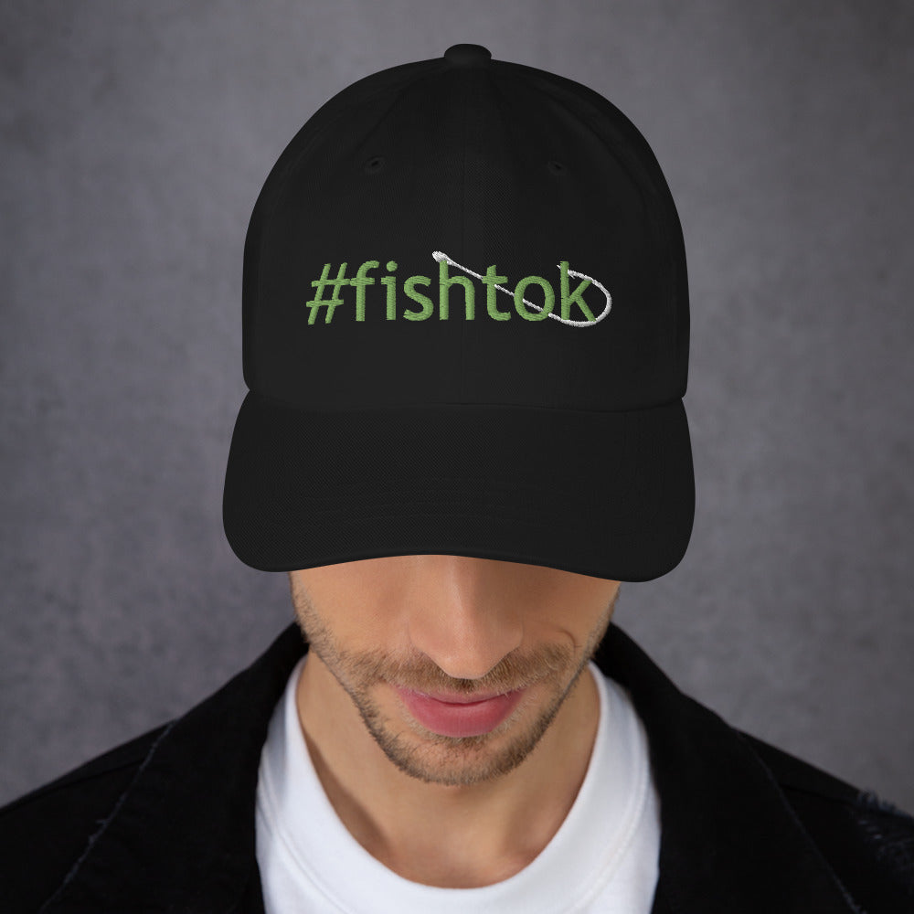 Green #fishtok Baseball Cap