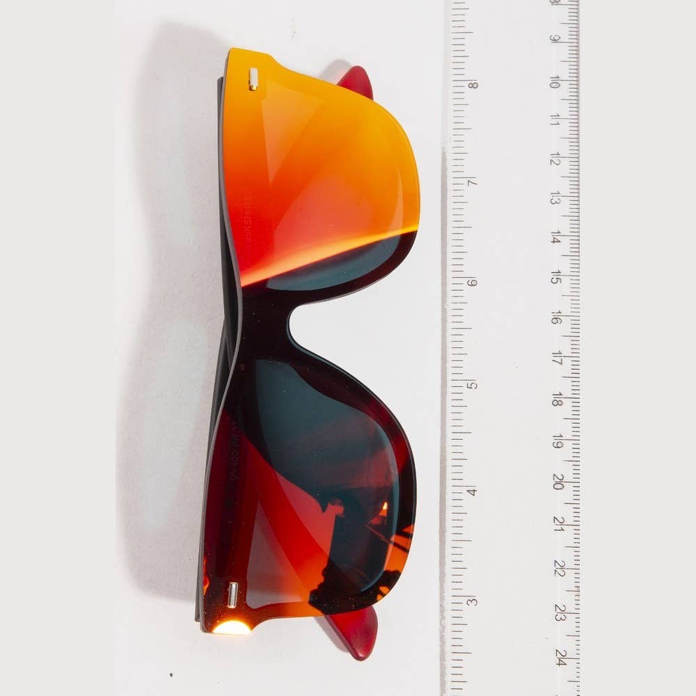 KUSH - Single Lens Flat Front Mirror Sunglasses