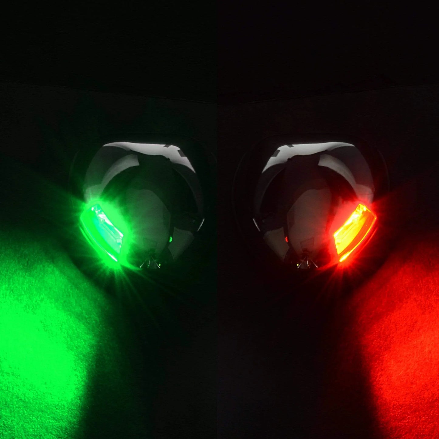 T-H LED Low Profile Bow Light Set (Black adapter plates)