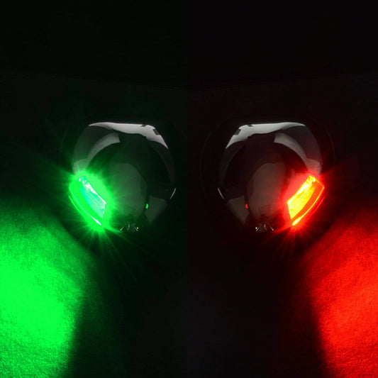 T-H LED Low Profile Bow Light Set (Black adapter plates)