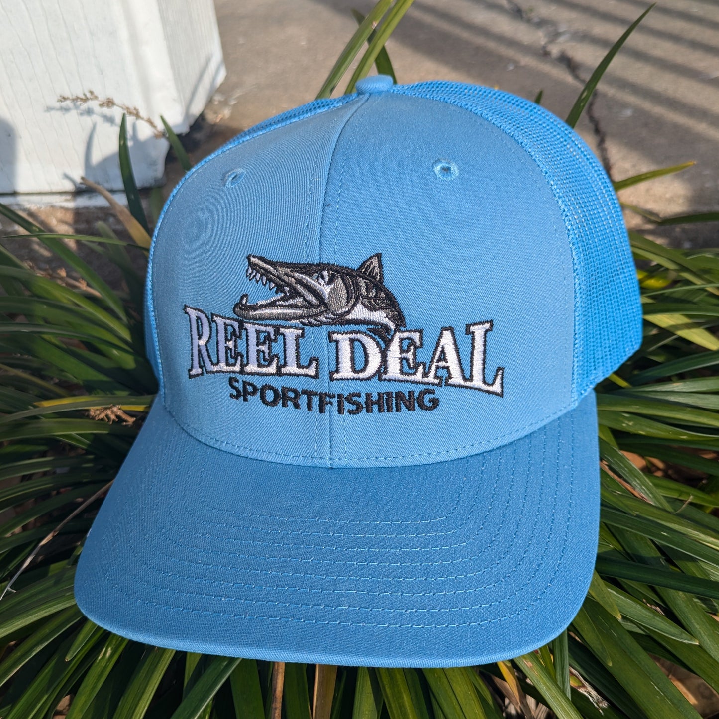 Reel Deal Snapback Hat (Columbia Blue)