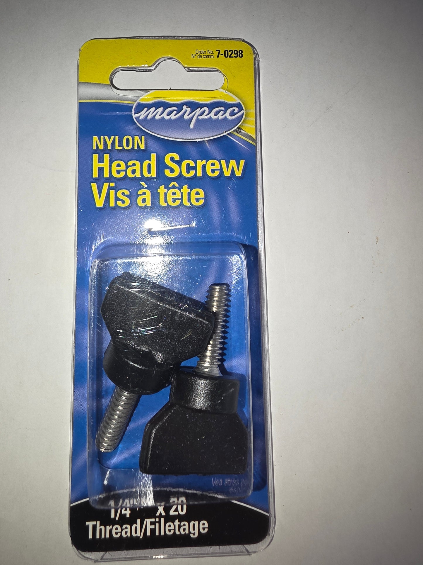 Marpac Bimini Top Head Screw 1/4-20 - 2/Cd