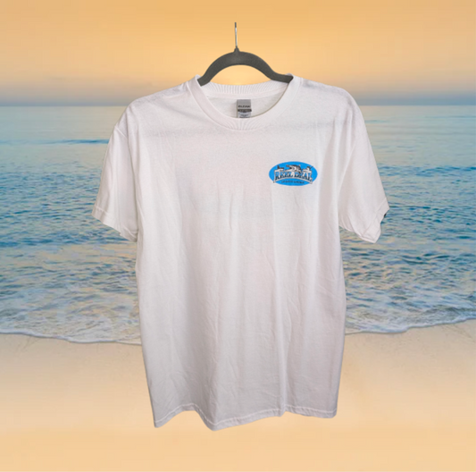 Reel Deal Cotton T-Shirt (Back Logo) White