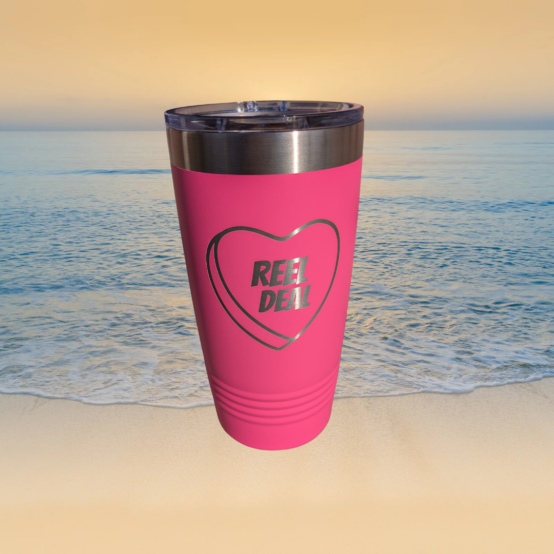 Reel Deal 20oz Tumbler - Candy Heart