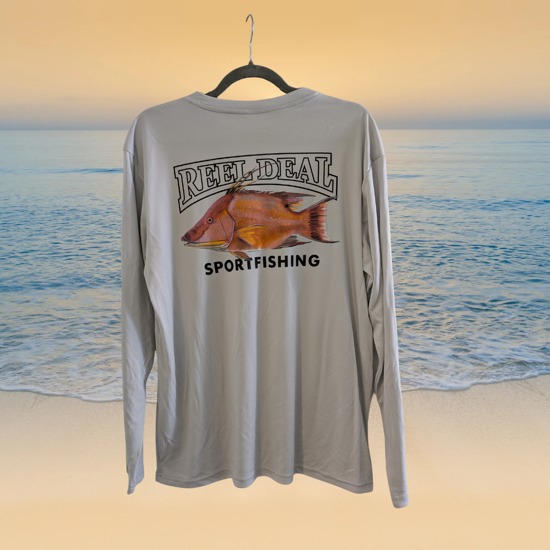 Reel Deel Hogfish Dry Fit Long Sleeve Performance Shirt