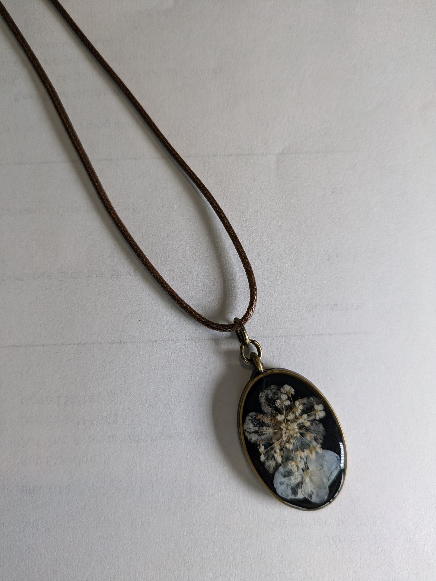 Pressed Flower Necklace