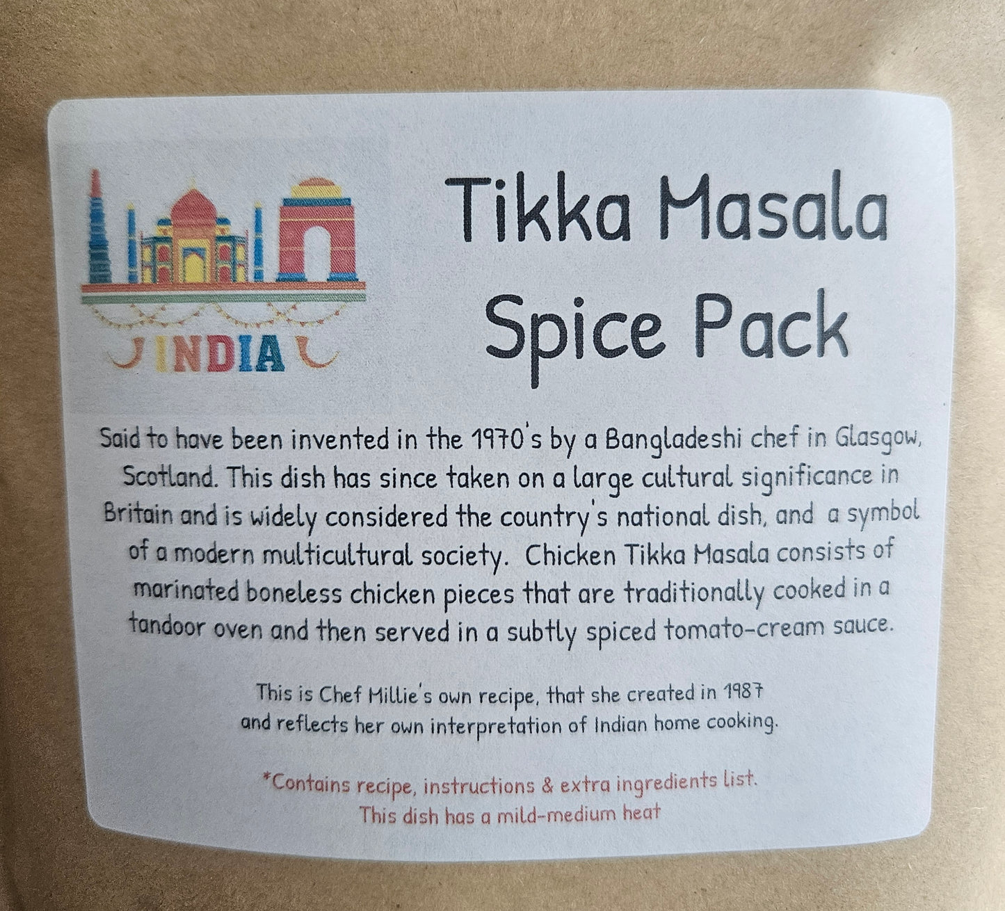 Tikka Masala Spice Pack Meal Kit