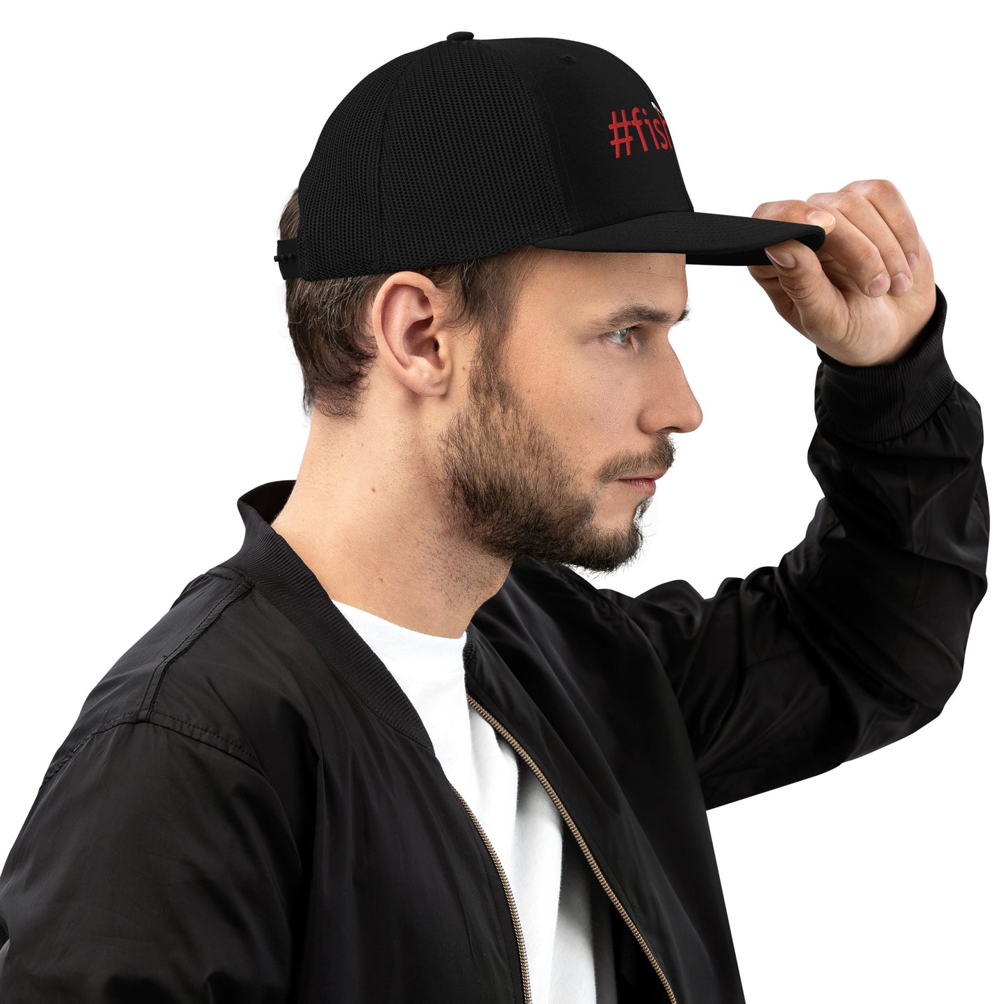 Red #fishtok Trucker Cap