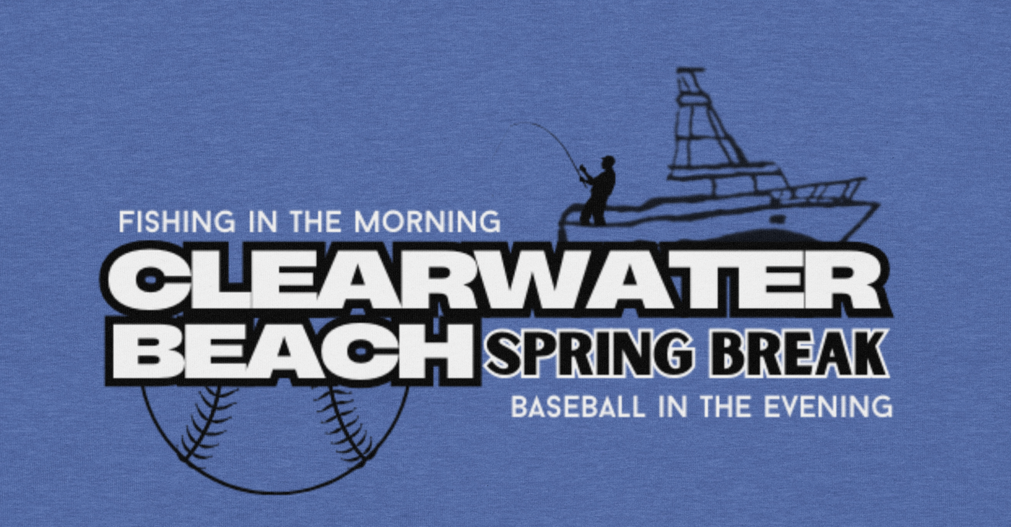 Clearwater Beach Spring Break Unisex T-Shirt Blue