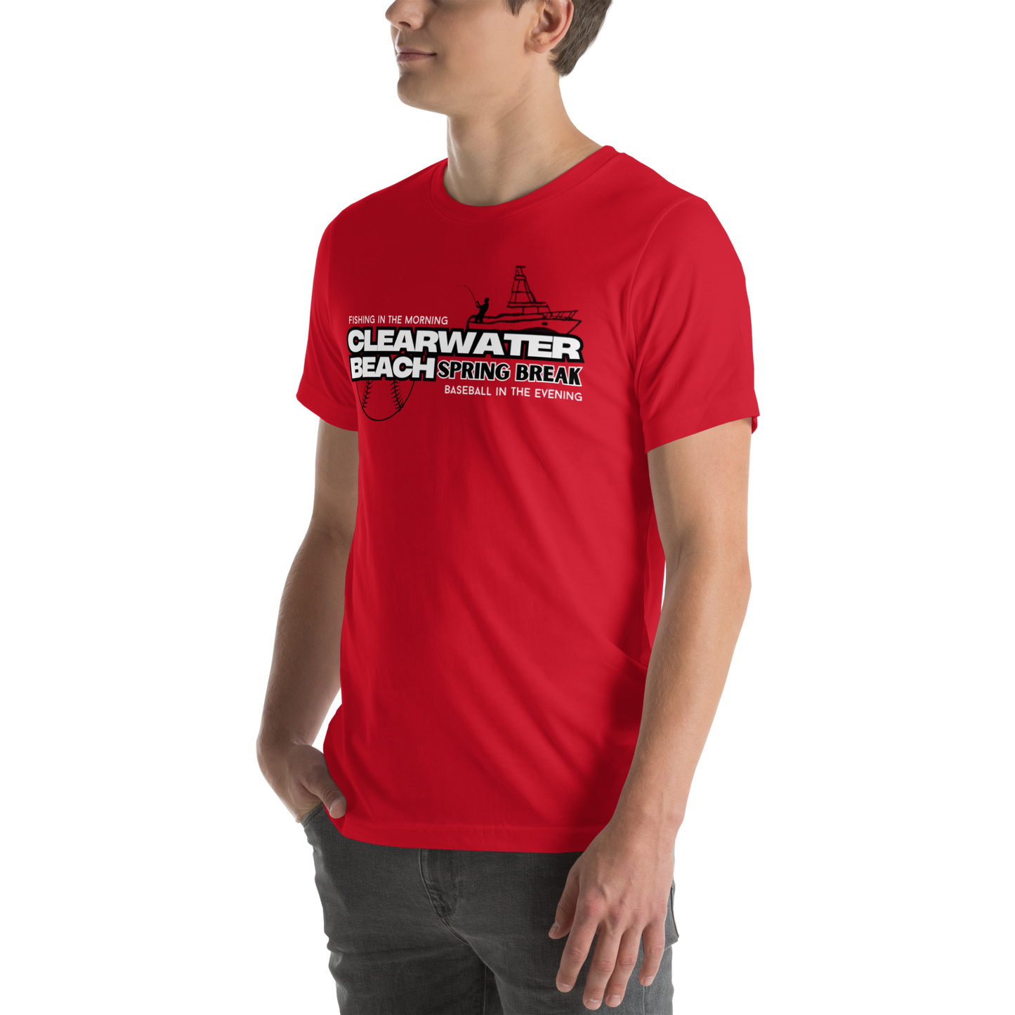 Clearwater Beach Spring Break Unisex T-Shirt Phillies Red